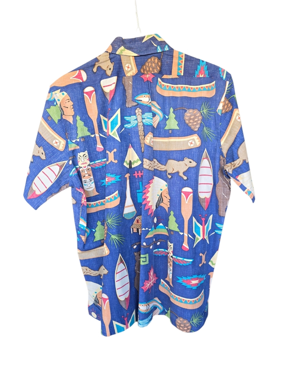 Reyn Spooner Hawaiian Shirt Native Tribal Surf Print Cotton Large - Picture 4 of 7
